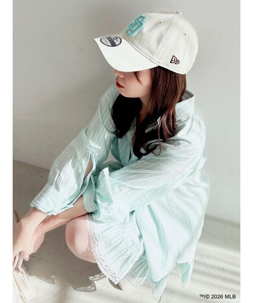 dazzlin（ダズリン）の「【MLB × New Era × dazzlin】サイドロゴキャップ（キャップ・レディース・ネイビー/ブルー/アイボリー・FREE）」の14枚目の写真