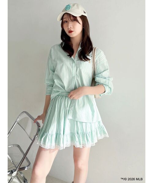 dazzlin（ダズリン）の「【MLB × New Era × dazzlin】サイドロゴキャップ（キャップ・レディース・ネイビー/ブルー/アイボリー・FREE）」の15枚目の写真