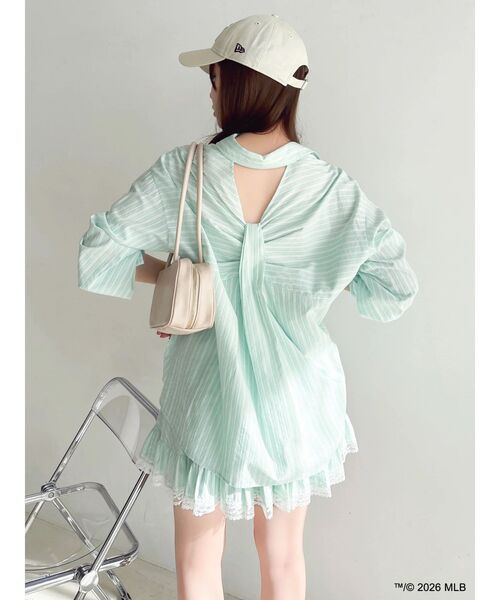 dazzlin（ダズリン）の「【MLB × New Era × dazzlin】サイドロゴキャップ（キャップ・レディース・ネイビー/ブルー/アイボリー・FREE）」の16枚目の写真