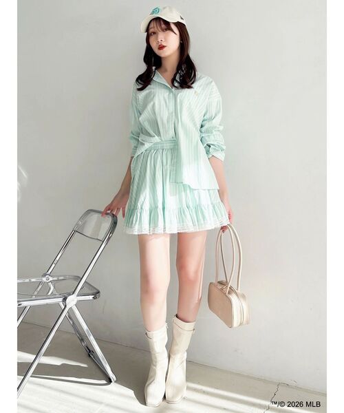 dazzlin（ダズリン）の「【MLB × New Era × dazzlin】サイドロゴキャップ（キャップ・レディース・ネイビー/ブルー/アイボリー・FREE）」の17枚目の写真