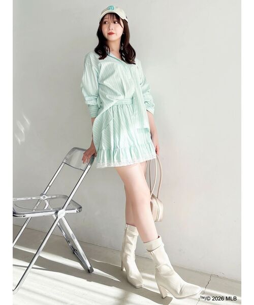 dazzlin（ダズリン）の「【MLB × New Era × dazzlin】サイドロゴキャップ（キャップ・レディース・ネイビー/ブルー/アイボリー・FREE）」の18枚目の写真