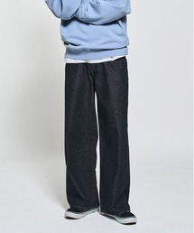 BACK NUMBER | 【BACK NUMBER】ルーズストレートジーンズ (リラックスシルエット / 洗練 / カジュアル / 通年仕様)(デニムパンツ)