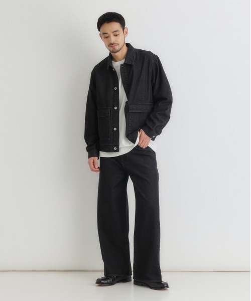 BACK NUMBER(バックナンバー)の「【BACK NUMBER】ルーズストレートジーンズ (リラックスシルエット / 洗練 / カジュアル / 通年仕様)(デニムパンツ・メンズ・ブラック/ダークインディゴブルー・S/M/XL/L)」の21枚目の写真