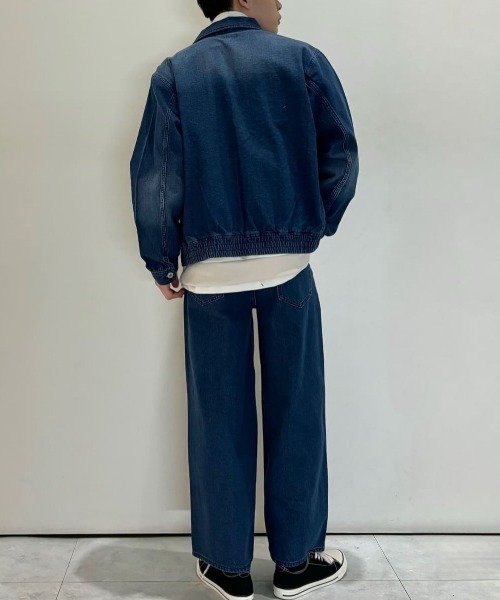 BACK NUMBER(バックナンバー)の「【BACK NUMBER】ルーズストレートジーンズ (リラックスシルエット / 洗練 / カジュアル / 通年仕様)(デニムパンツ・メンズ・ブラック/ダークインディゴブルー・S/M/XL/L)」の5枚目の写真