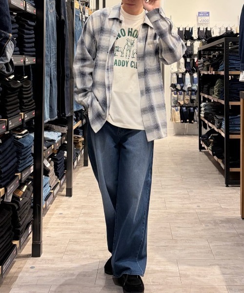 BACK NUMBER(バックナンバー)の「BACK NUMBER(バックナンバー)ルーズストレートジーンズ(デニムパンツ・メンズ・ブラック/ダークインディゴブルー・S/M/XL/L)」の9枚目の写真
