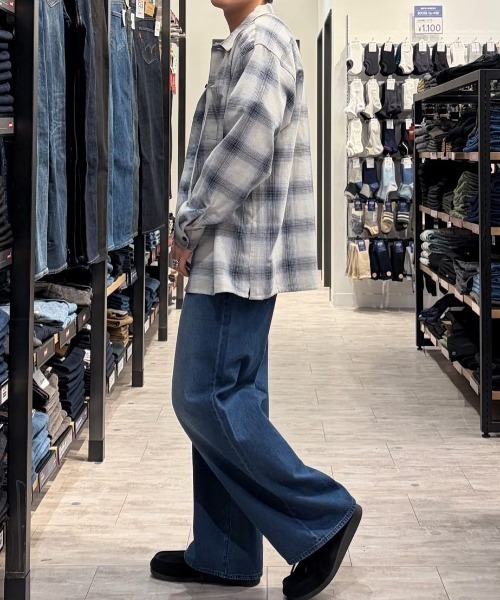 BACK NUMBER(バックナンバー)の「BACK NUMBER(バックナンバー)ルーズストレートジーンズ(デニムパンツ・メンズ・ブラック/ダークインディゴブルー・S/M/XL/L)」の10枚目の写真