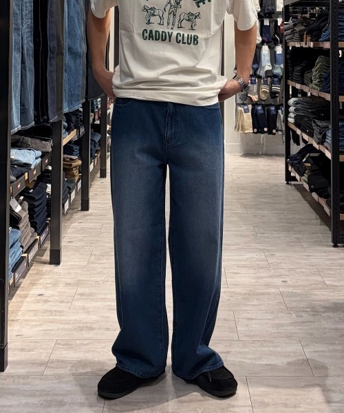 BACK NUMBER(バックナンバー)の「BACK NUMBER(バックナンバー)ルーズストレートジーンズ(デニムパンツ・メンズ・ブラック/ダークインディゴブルー・S/M/XL/L)」の6枚目の写真