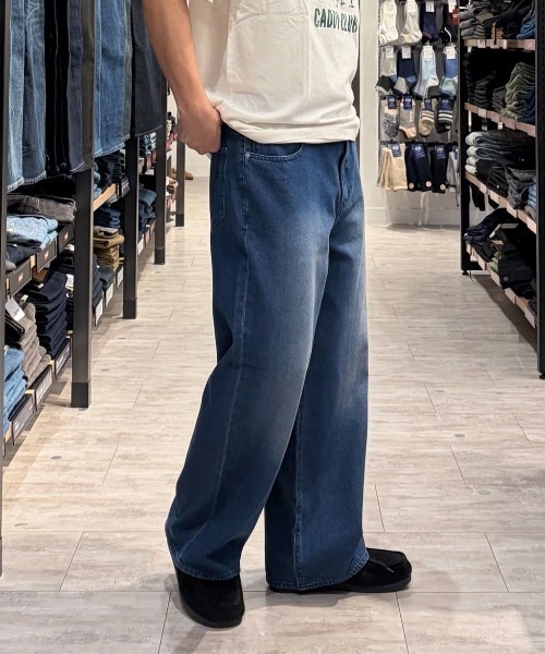 BACK NUMBER(バックナンバー)の「BACK NUMBER(バックナンバー)ルーズストレートジーンズ(デニムパンツ・メンズ・ブラック/ダークインディゴブルー・S/M/XL/L)」の7枚目の写真