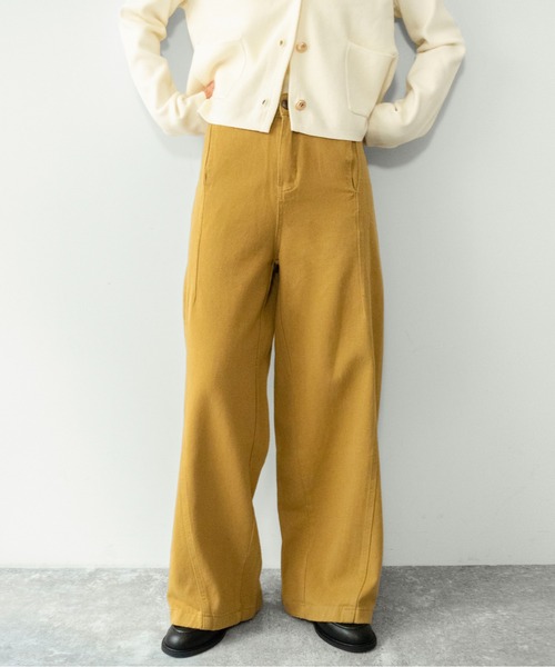 on:nue（オンニュ）の「【on:nue】[着用動画あり！] サイドパネルセミワイドパンツ/2026 SS COLLECTION（その他パンツ・レディース・アイボリー/ベージュ・LARGE/MEDIUM）」の20枚目の写真