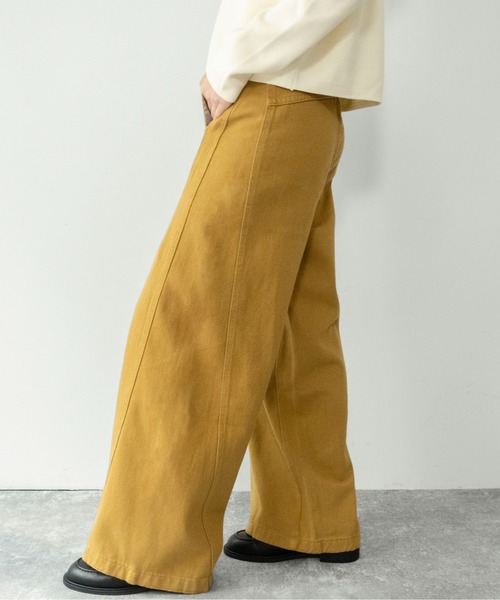 on:nue（オンニュ）の「【on:nue】[着用動画あり！] サイドパネルセミワイドパンツ/2026 SS COLLECTION（その他パンツ・レディース・アイボリー/ベージュ・LARGE/MEDIUM）」の22枚目の写真