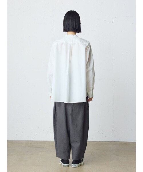 MidiUmi（ミディウミ）の「MidiUmi C/Lワイドイージーテーパードパンツ（その他パンツ・レディース・チャコールグレー/ブラック/キナリ・FREE）」の10枚目の写真