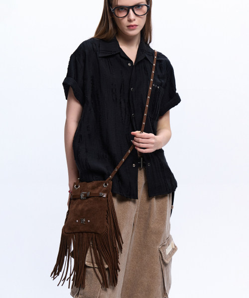 RSSC(アールエスエスシー)の「WESTERN MINI CROSS BAG - BROWN(メッセンジャーバッグ・レディース・その他・FREE)」の5枚目の写真