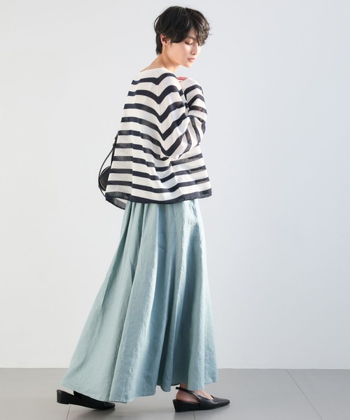 BARNYARDSTORM（バンヤードストーム）の「BARNYARDSTORM / ペーパーボーダーニット（ニット/セーター・レディース・ホワイト系その他/ベージュ系その他/ホワイト・FREE）」の21枚目の写真