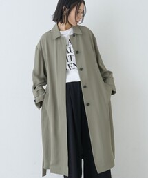 Rouge vif（ルージュヴィフ）の「【2サイズ展開】ステンカラーロングコート/春コート/春服/通勤/大人カジュアル（ステンカラーコート）」