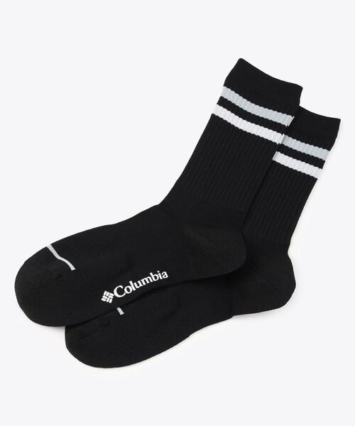 Columbia(コロンビア)の「Columbia/ ゼファーストライドクルーソックス /コロンビア(ソックス/靴下・レディース・ホワイト/ブラック・S/M/L/XL)」の8枚目の写真