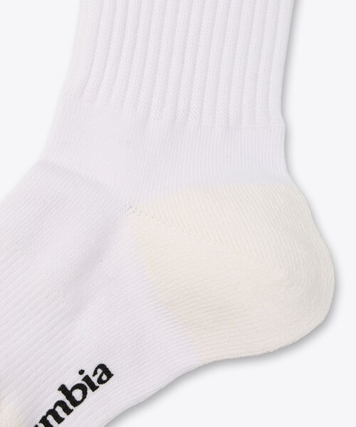Columbia(コロンビア)の「Columbia/ ゼファーストライドクルーソックス /コロンビア(ソックス/靴下・レディース・ホワイト/ブラック・S/M/L/XL)」の4枚目の写真
