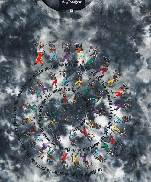 チャイハネ（チャイハネ）の「【チャイハネ】Amina×grn ベラグルメンズTシャツ（Tシャツ/カットソー・メンズ・カラフル/グレー・XL/L）」の5枚目の写真