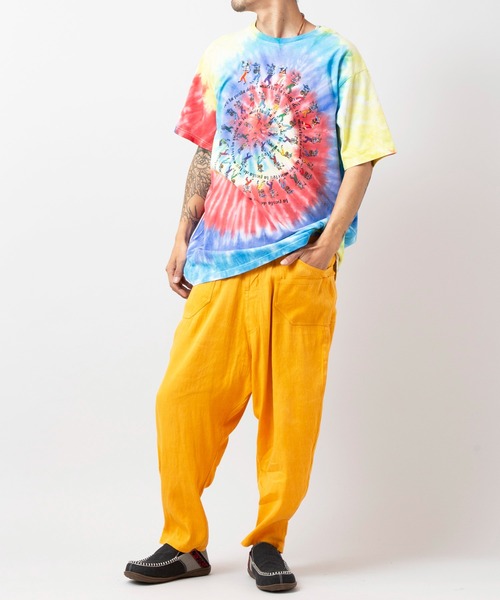 チャイハネ（チャイハネ）の「【チャイハネ】Amina×grn ベラグルメンズTシャツ（Tシャツ/カットソー・メンズ・カラフル/グレー・XL/L）」の6枚目の写真