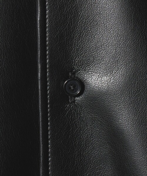 H BEAUTY&YOUTH UNITED ARROWS(エイチビューティーアンドユースユナイテッドアローズ)の「<H>レザーライク シャツ(シャツ/ブラウス・レディース・ブラック/ダークブラウン・M/S)」の5枚目の写真