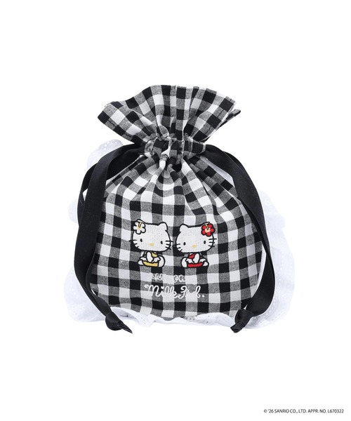sanrio（サンリオ）の「MILKFED. × HELLO KITTY F2F DRAWSTRING POUCH（ポーチ・レディース・レッド/イエロー/ブラック・ONE SIZE）」の7枚目の写真