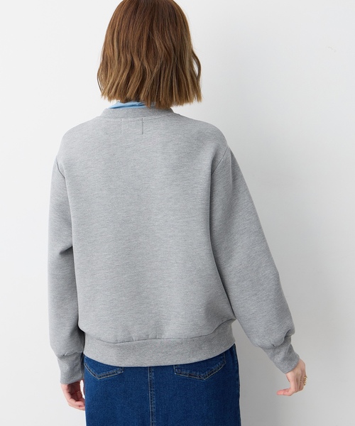 Petit Honfleur（プチオンフルール）の「ダンボールZIPブルゾン（カーディガン/ボレロ・レディース・グレー・L/M）」の7枚目の写真