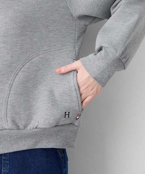 Petit Honfleur（プチオンフルール）の「ダンボールZIPブルゾン（カーディガン/ボレロ・レディース・グレー・L/M）」の11枚目の写真