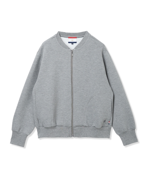 Petit Honfleur（プチオンフルール）の「ダンボールZIPブルゾン（カーディガン/ボレロ・レディース・グレー・L/M）」の15枚目の写真