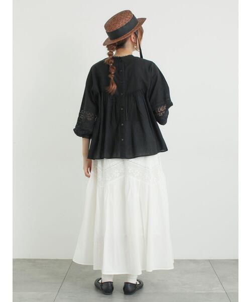 Samansa Mos2（サマンサ モスモス）の「リボン付きカンカン帽（ハット・レディース・ベージュ/ブラウン・F）」の6枚目の写真