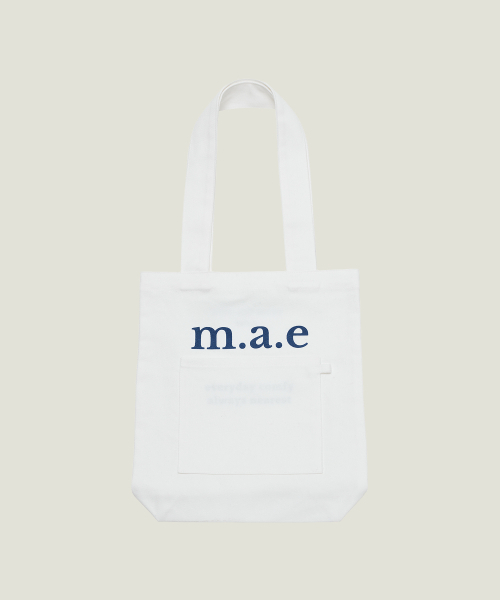 MUCU AND EBONY（ムクアンドエボニー）の「m.a.e Our logo Bag _ White（ショルダーバッグ・レディース・その他・FREE）」の3枚目の写真