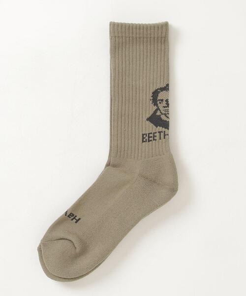 ROSTER SOX(ロスターソックス)の「ROSTER SOX/ロスターソックス BEETHVEN SOCKS メンズ レディース(ソックス/靴下・メンズ・ブルー/モスグリーン・2/1)」の2枚目の写真