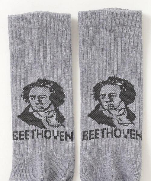 ROSTER SOX(ロスターソックス)の「ROSTER SOX/ロスターソックス BEETHVEN SOCKS メンズ レディース(ソックス/靴下・メンズ・ブルー/モスグリーン・2/1)」の4枚目の写真