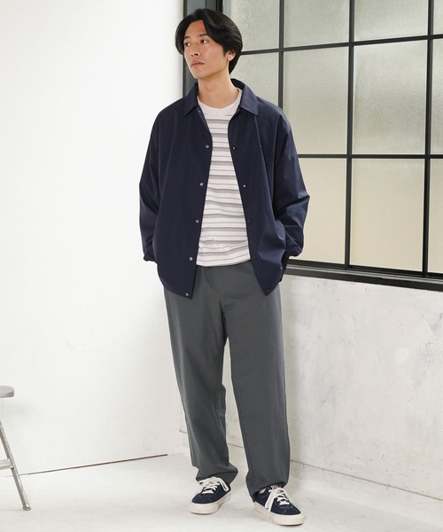 BAYFLOW(ベイフロー)の「ボーダービッグTシャツ(Tシャツ/カットソー・メンズ・ネイビー/グレー/ブルー・LARGE/MEDIUM)」の20枚目の写真