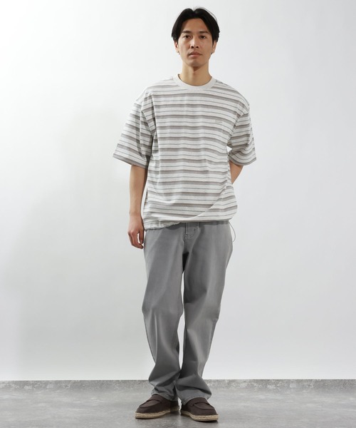 BAYFLOW(ベイフロー)の「ボーダービッグTシャツ(Tシャツ/カットソー・メンズ・ネイビー/グレー/ブルー・LARGE/MEDIUM)」の22枚目の写真