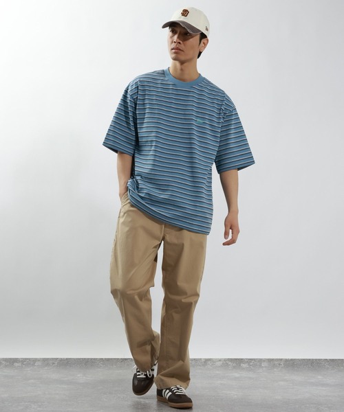 BAYFLOW(ベイフロー)の「ボーダービッグTシャツ(Tシャツ/カットソー・メンズ・ネイビー/グレー/ブルー・LARGE/MEDIUM)」の11枚目の写真
