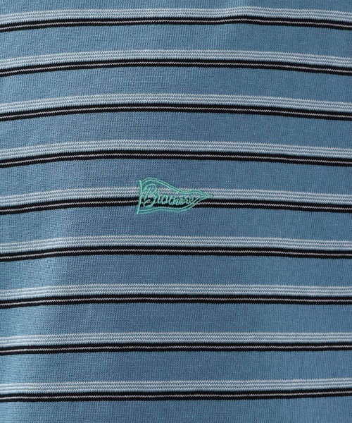 BAYFLOW(ベイフロー)の「ボーダービッグTシャツ(Tシャツ/カットソー・メンズ・ネイビー/グレー/ブルー・LARGE/MEDIUM)」の12枚目の写真