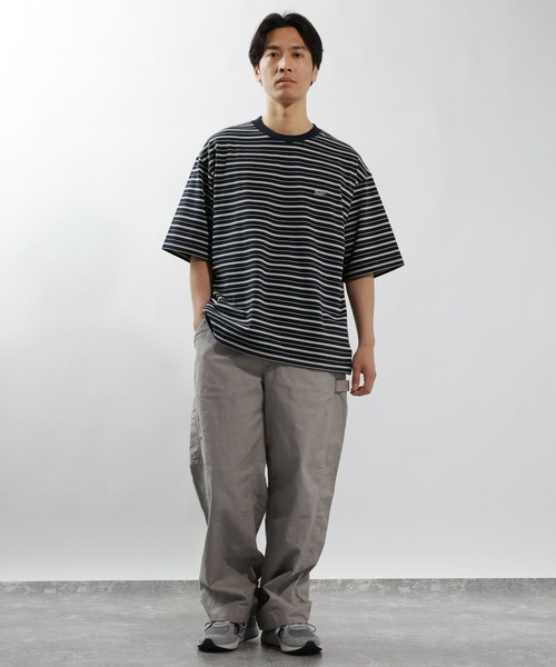 BAYFLOW(ベイフロー)の「ボーダービッグTシャツ(Tシャツ/カットソー・メンズ・ネイビー/グレー/ブルー・LARGE/MEDIUM)」の16枚目の写真