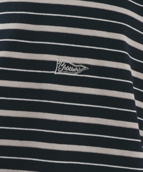 BAYFLOW(ベイフロー)の「ボーダービッグTシャツ(Tシャツ/カットソー・メンズ・ネイビー/グレー/ブルー・LARGE/MEDIUM)」の10枚目の写真