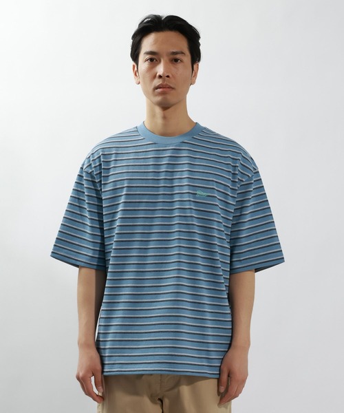 BAYFLOW(ベイフロー)の「ボーダービッグTシャツ(Tシャツ/カットソー・メンズ・ネイビー/グレー/ブルー・LARGE/MEDIUM)」の13枚目の写真
