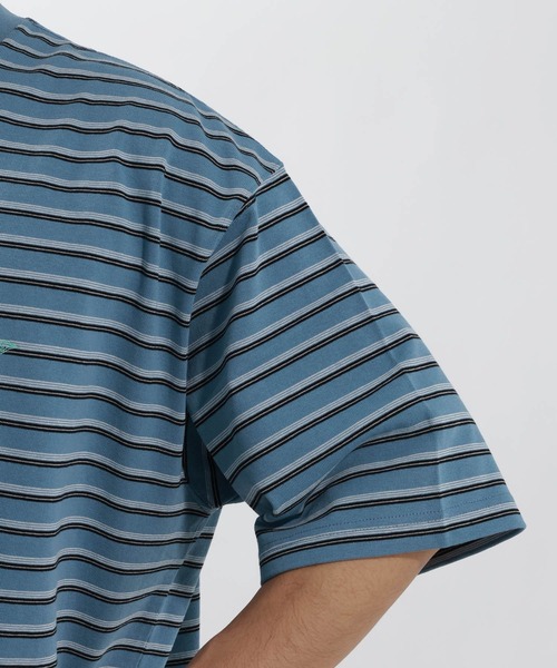 BAYFLOW(ベイフロー)の「ボーダービッグTシャツ(Tシャツ/カットソー・メンズ・ネイビー/グレー/ブルー・LARGE/MEDIUM)」の7枚目の写真