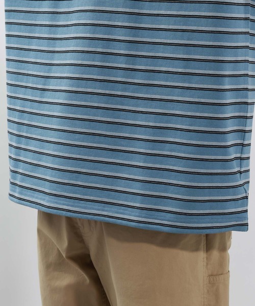 BAYFLOW(ベイフロー)の「ボーダービッグTシャツ(Tシャツ/カットソー・メンズ・ネイビー/グレー/ブルー・LARGE/MEDIUM)」の8枚目の写真