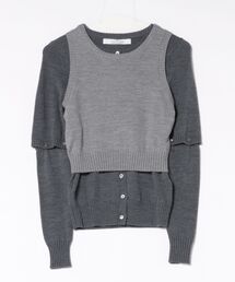 rokh（ロク）の「DETACHABLE SLEEVE CARDIGAN AND R3CA103（ニット/セーター）」