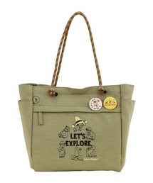 【Curious George/おさるのジョージ】ロープハンドルトートバッグ