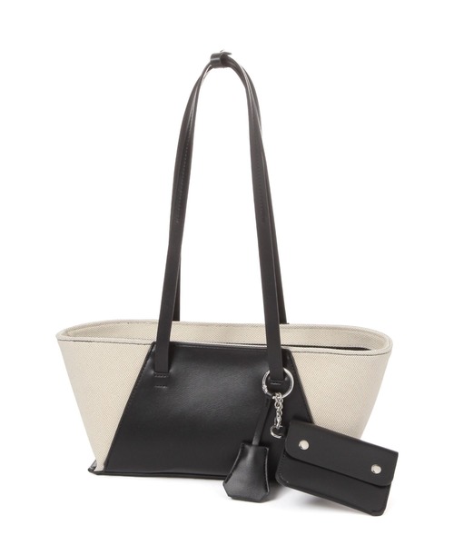 kakatoo（カカトゥ）の「【kakatoo(カカトゥ)】横長コンビトート（ハンドバッグ・レディース・ブラウン/ブラック・FREE）」の4枚目の写真