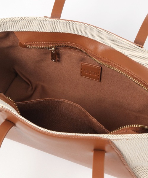 kakatoo（カカトゥ）の「【kakatoo(カカトゥ)】横長コンビトート（ハンドバッグ・レディース・ブラウン/ブラック・FREE）」の21枚目の写真