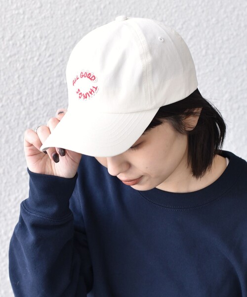 SHIPS Colors（シップス カラーズ）の「【SHIPS Colors別注】odds:ステッチ キャップ（キャップ・レディース・オフホワイト/クリーム/ピンク/ライトブルー・ONE SIZE）」の19枚目の写真