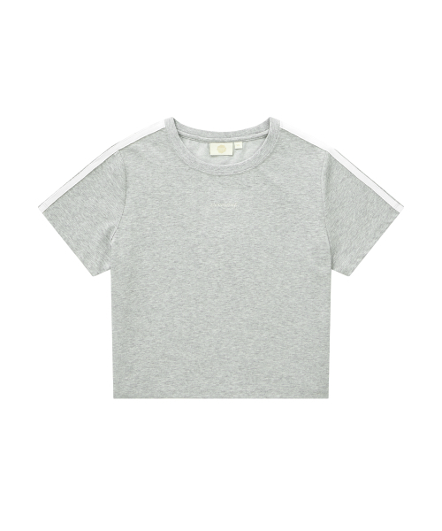 COVERNAT(カバーナット)の「ウィメンズコンフォートクロップTシャツメランジグレー(Tシャツ/カットソー・レディース・その他・WS/WM)」の1枚目の写真