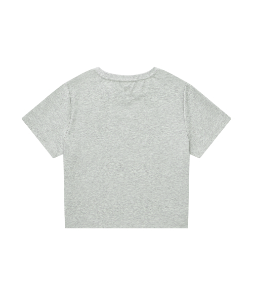 COVERNAT(カバーナット)の「ウィメンズコンフォートクロップTシャツメランジグレー(Tシャツ/カットソー・レディース・その他・WS/WM)」の2枚目の写真