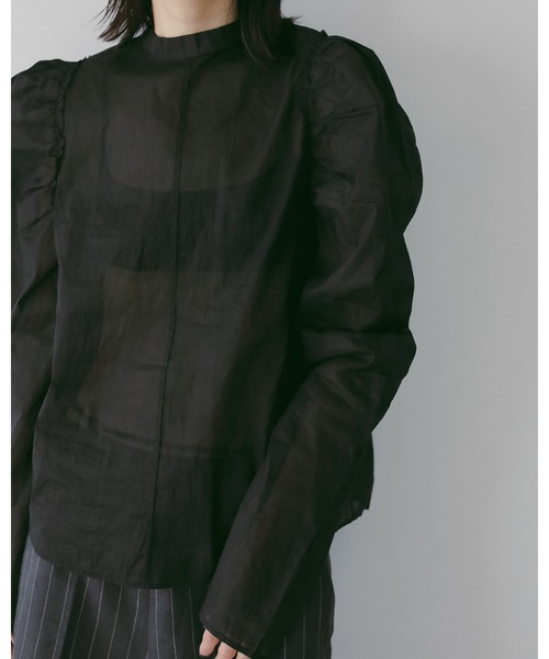 anuke（アンヌーク）の「2way Cottonorgandy Blouse（シャツ/ブラウス・レディース・アイボリー/ブラック・FREE）」の7枚目の写真