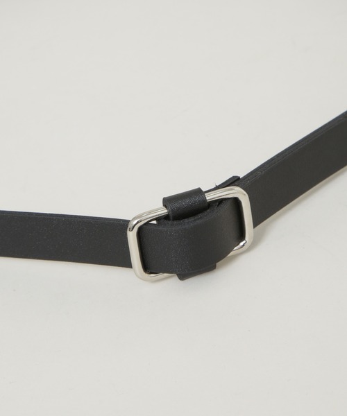 NANO universe（ナノユニバース）の「無段階調整 スクエア型バックル2cm幅ベルト（ベルト・レディース・ブラック/ブラウン/キャメル・F）」の10枚目の写真