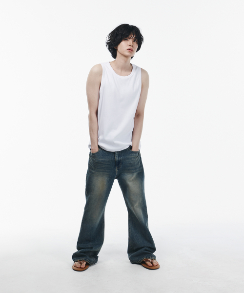 SIGNATURE（シグネチャ）の「リブドスリーブレスTシャツ[ホワイト]（Tシャツ/カットソー・レディース・その他・MEDIUM/LARGE）」の5枚目の写真